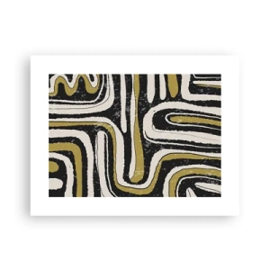 Plakat - Komposition: stier og gyder - 40x30 cm