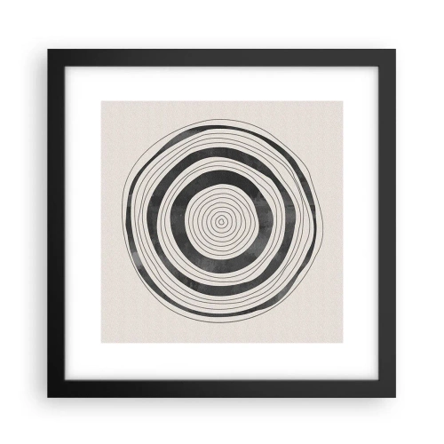 Plakat i sort ramme - Det vigtige er det, der er imellem - 30x30 cm