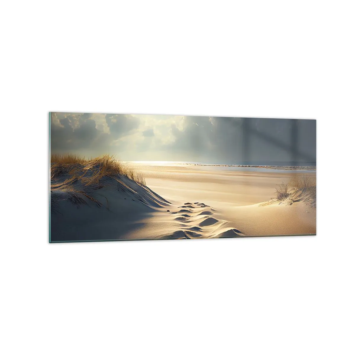 Billede på glas - Beroligende landskab - 120x50 cm