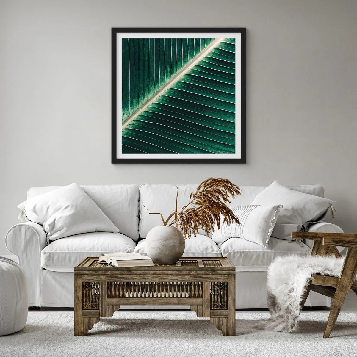 Plakat i sort ramme - Naturens rytme - 30x30 cm