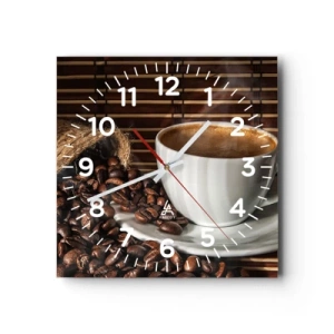 Vægur, Uret - Kulets sorthed, ravets gennemsigtighed - 30x30 cm