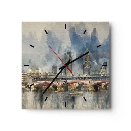 Vægur, Uret - London i al sin pragt - 40x40 cm