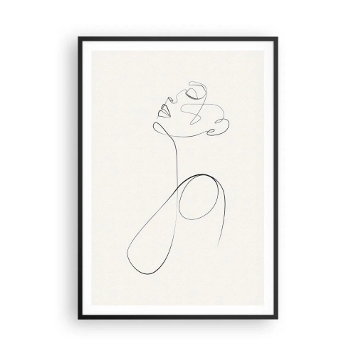 Plakat i sort ramme - Sløjfet i drømme - 70x100 cm