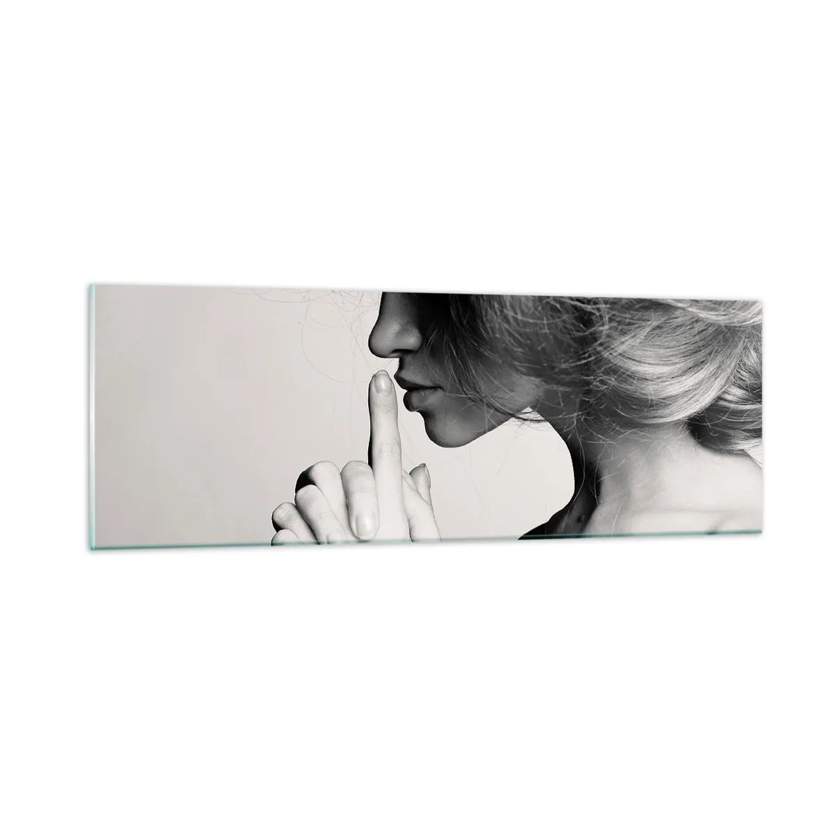 Billede på glas - Lyt til sig selv - 90x30 cm