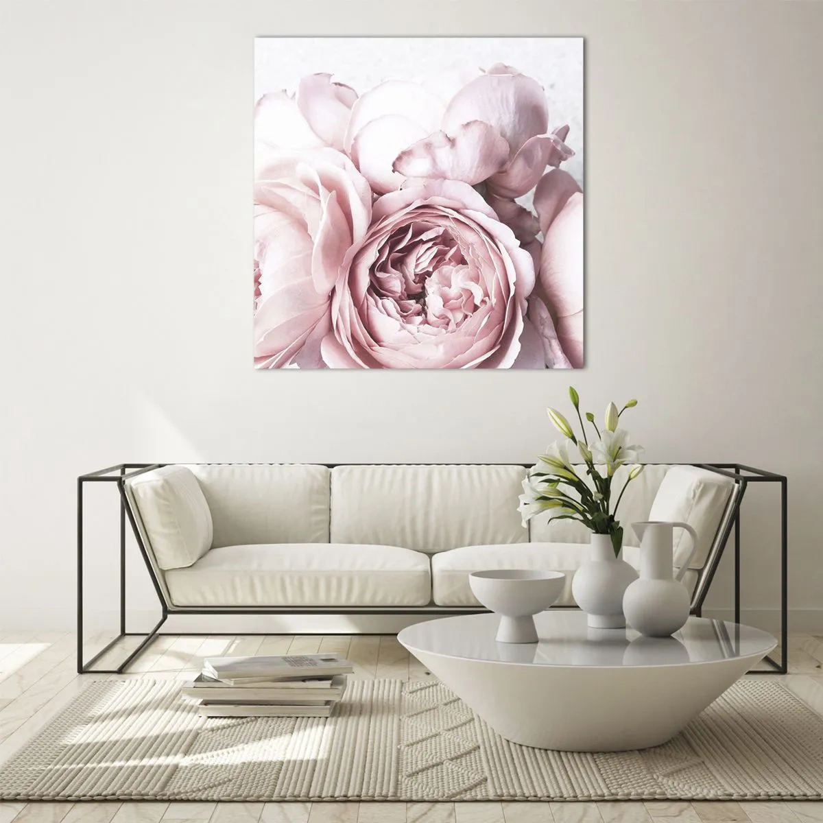 Billede på glas - For de romantiske - 70x70 cm