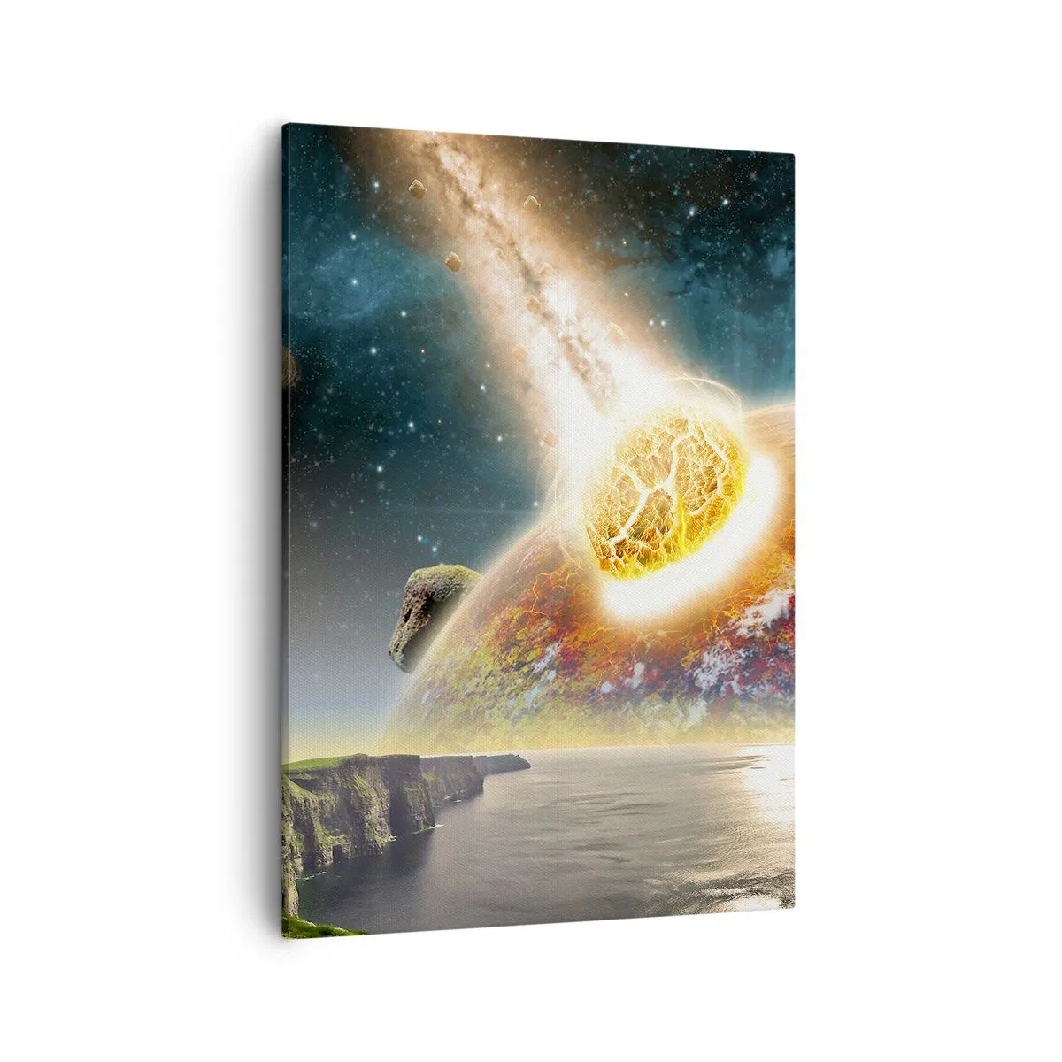 Lærredstryk - Billede på lærred - Kosmisk drama - 50x70 cm