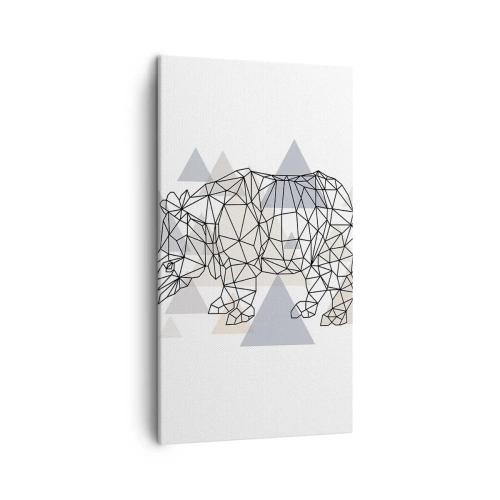 Lærredstryk - Billede på lærred - Kraftstruktur - 45x80 cm