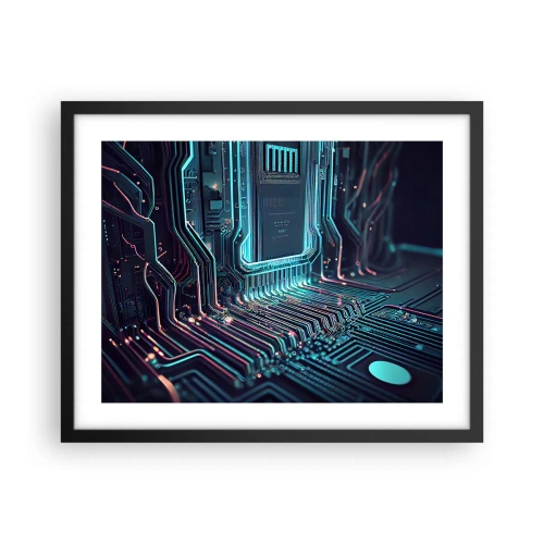 Plakat i sort ramme - Jeg tror... - 50x40 cm