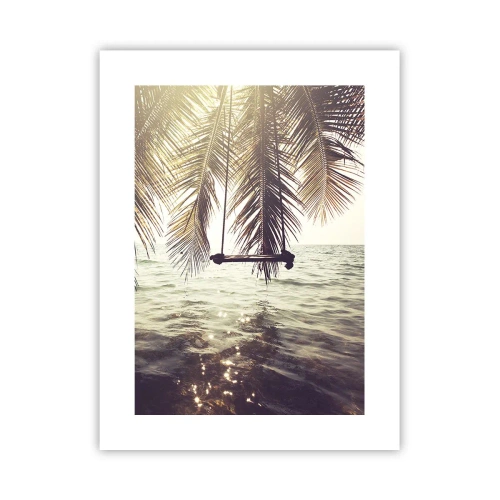 Plakat - Du kan svæve i skyerne efter behag - 30x40 cm