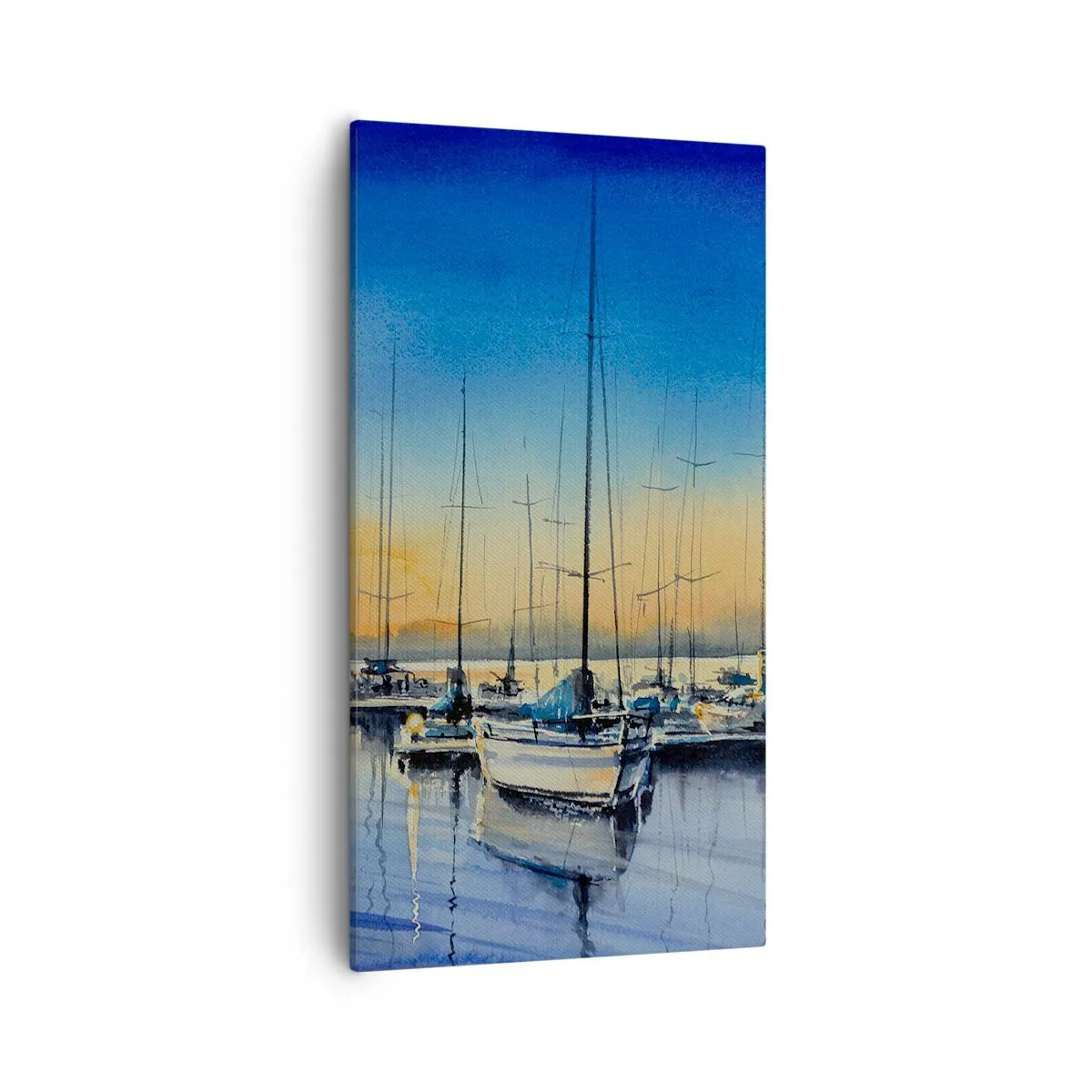 Lærredstryk - Billede på lærred - Slutningen på en god dag - 55x100 cm