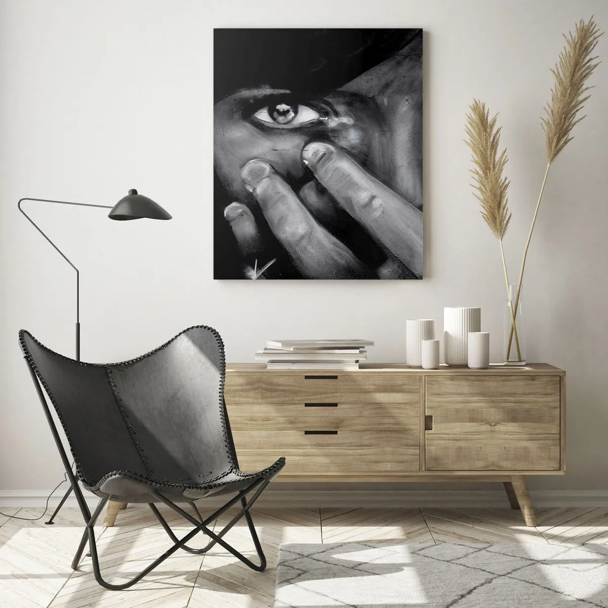 Billede på glas - Jeg vil ikke sige, hvem der har malet det - 50x70 cm