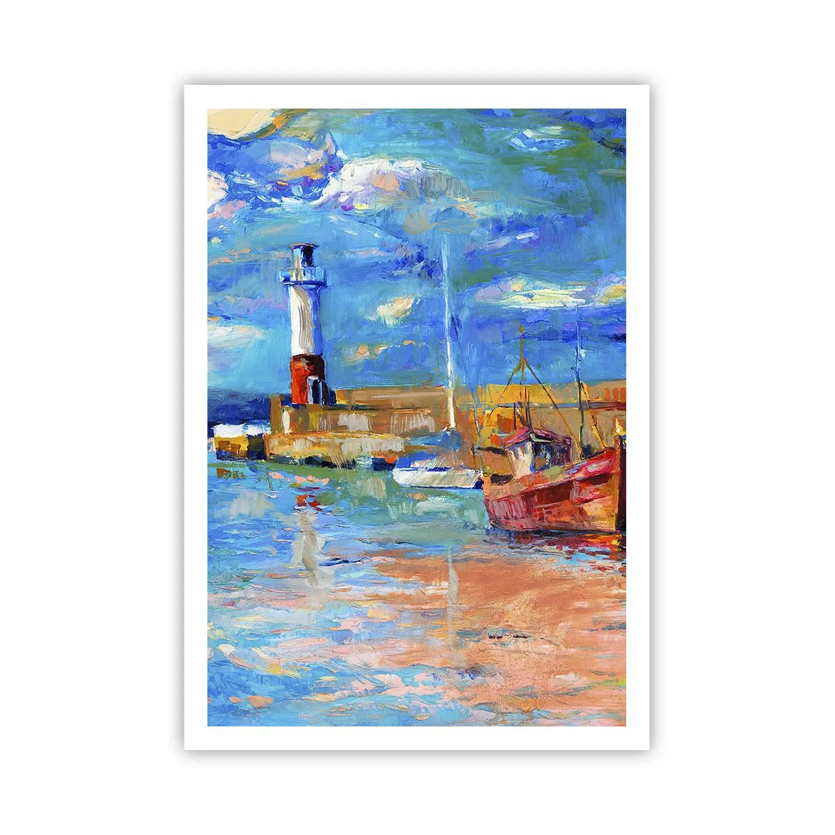 Plakat - Eftermiddag i regnbuebugten - 70x100 cm