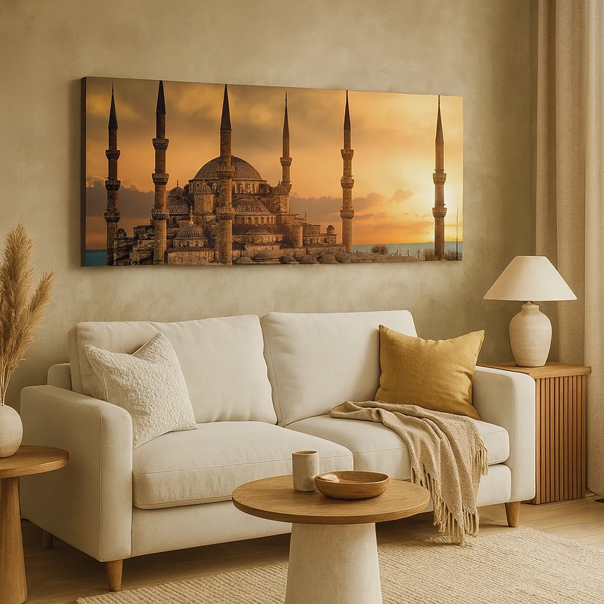 Lærredstryk - Billede på lærred - Gud er stor - 30x30 cm