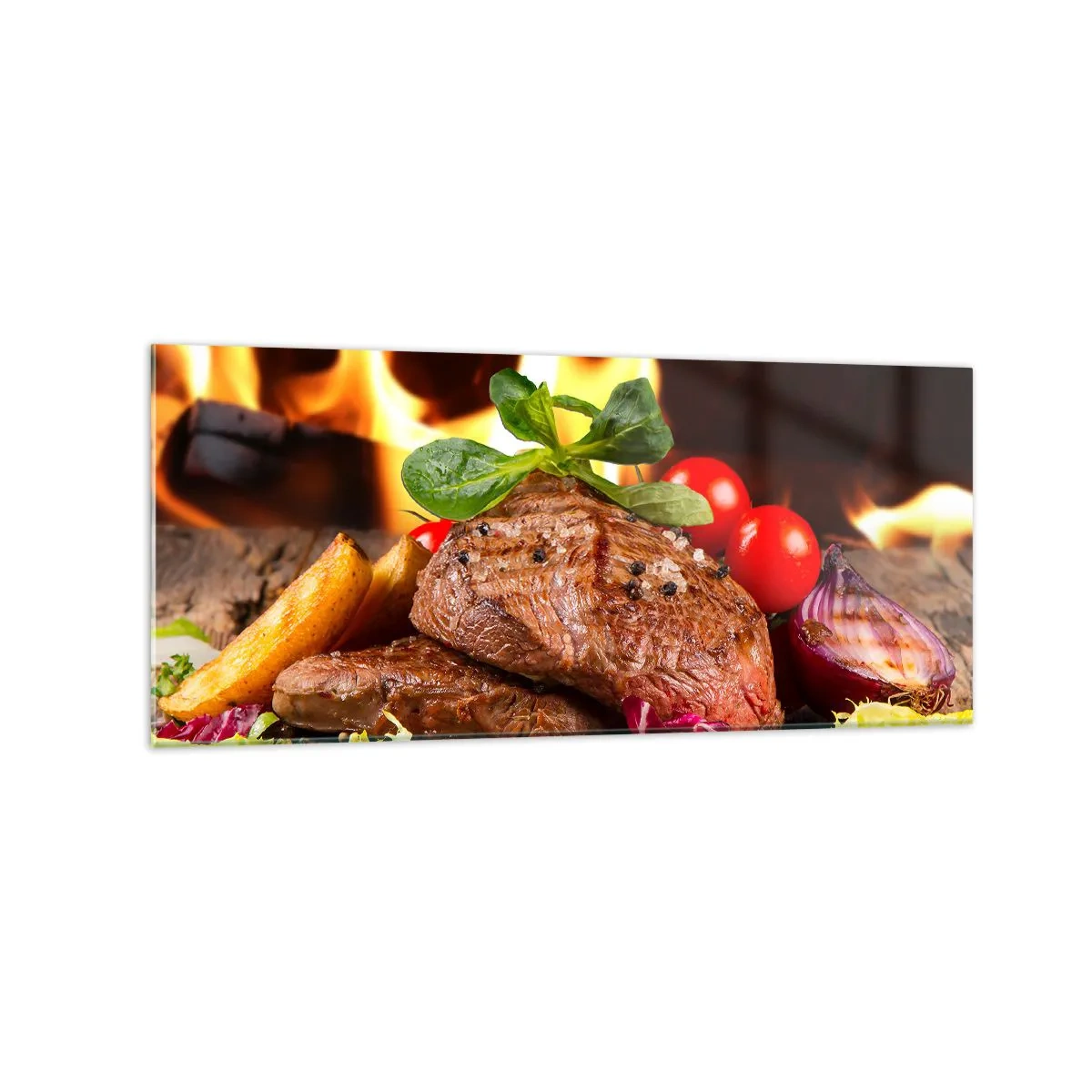 Billede på glas - Fremkaldt med varme - 120x50 cm