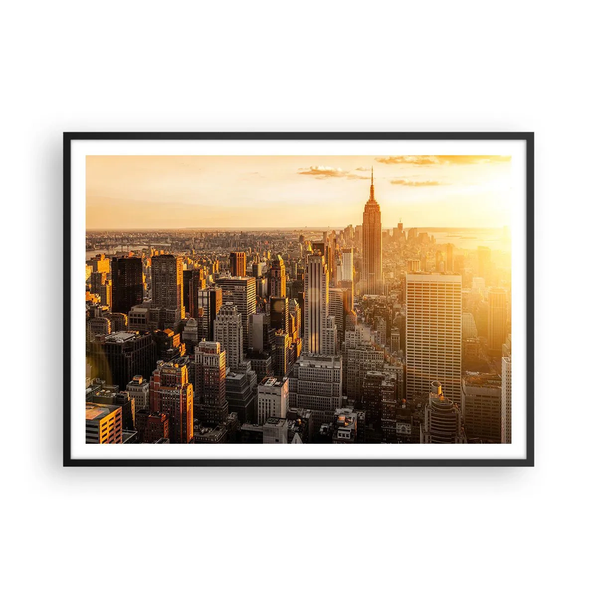 Plakat i sort ramme - At vokse i solen - 100x70 cm