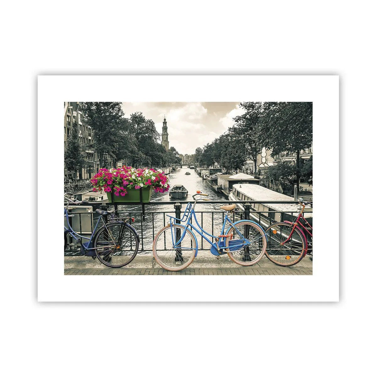 Plakat - Farverne i Amsterdams gader - 40x30 cm