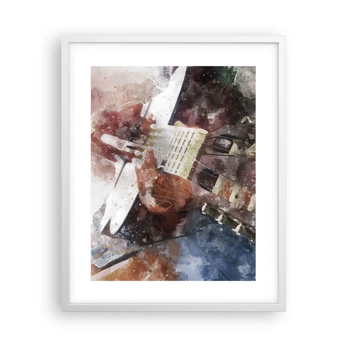 Plakat i hvid ramme - Og hvad synes du? - 40x50 cm