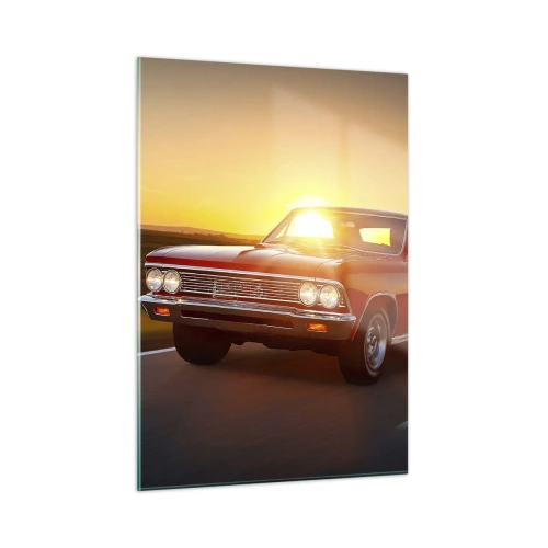 Billede på glas - Begæret er rødt - 50x70 cm