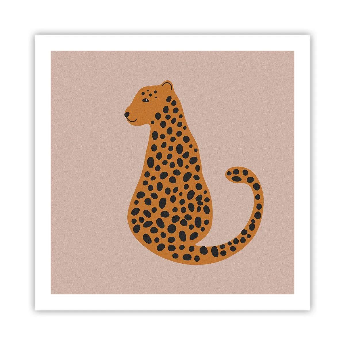 Plakat - Leopardprint er et moderigtigt mønster - 60x60 cm