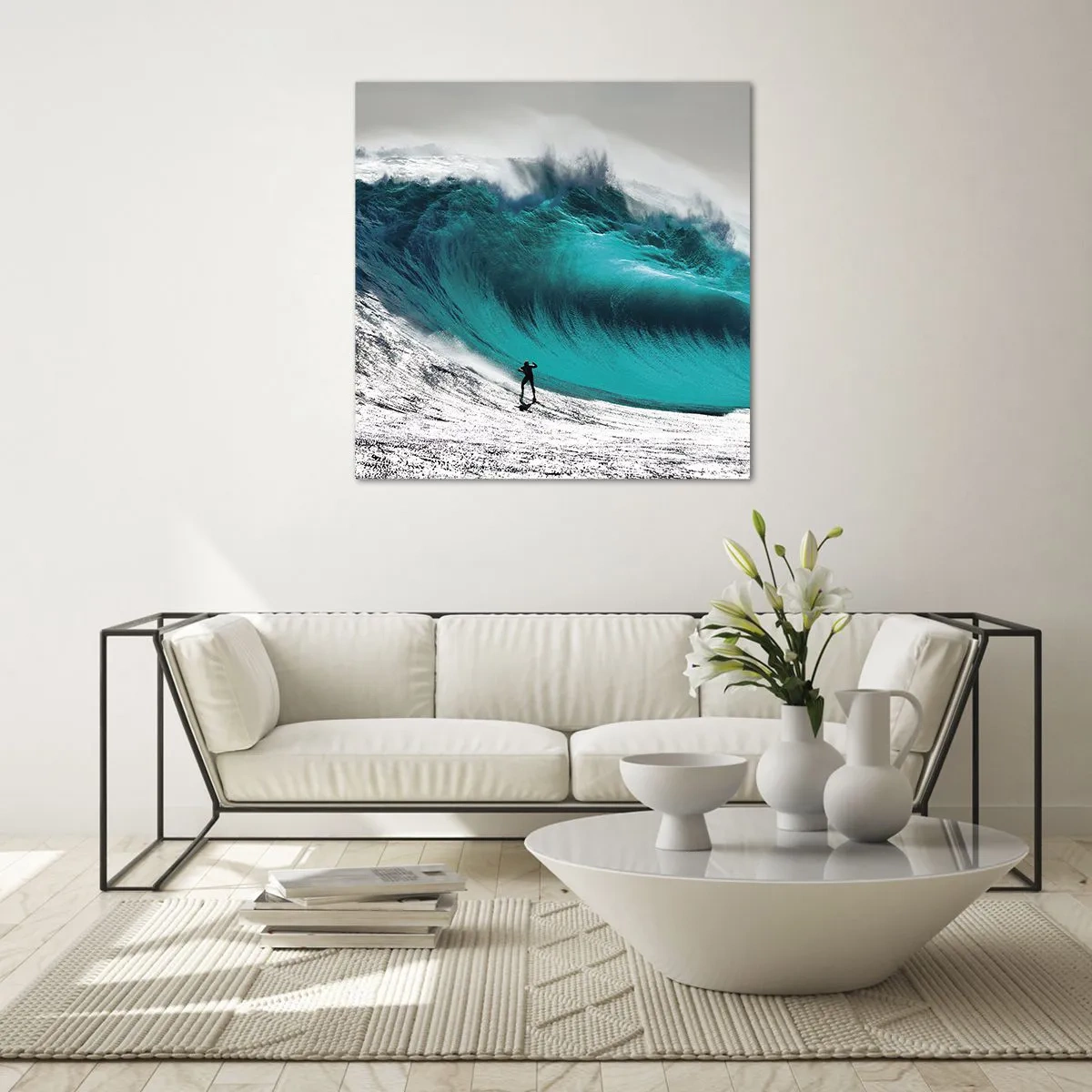 Billede på glas - Udfordring accepteret - 40x40 cm