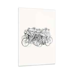 Billede på glas - Sammen i et team - 50x70 cm