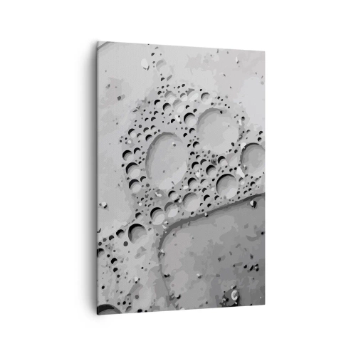 Lærredstryk - Billede på lærred - Opskummet spor - 70x100 cm