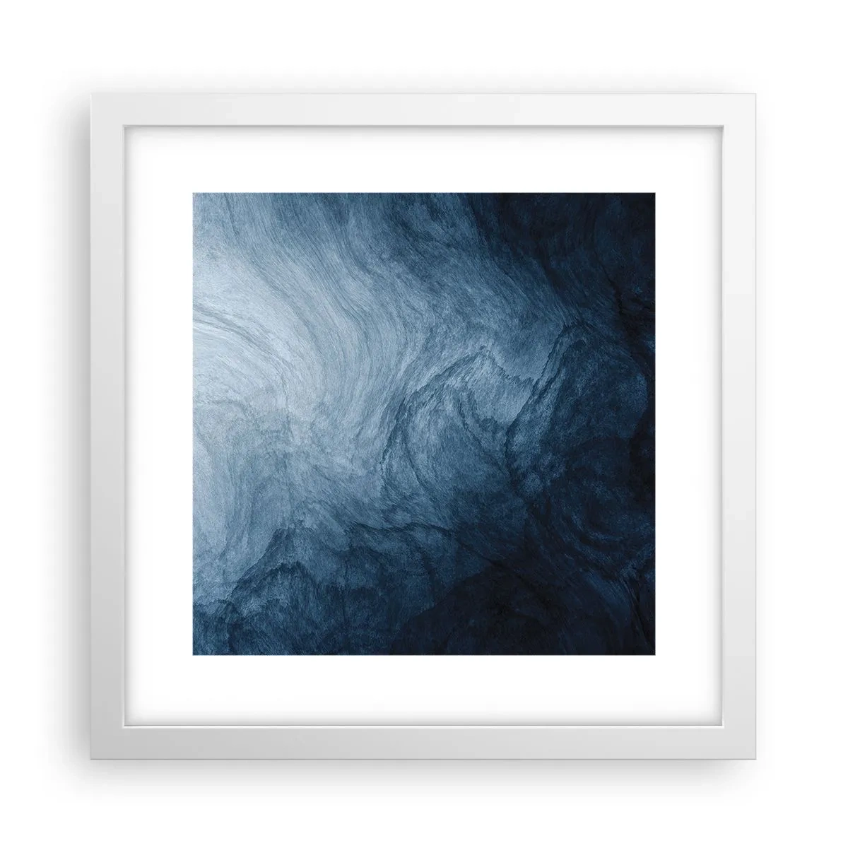 Plakat i hvid ramme - Ind i dybet - 30x30 cm