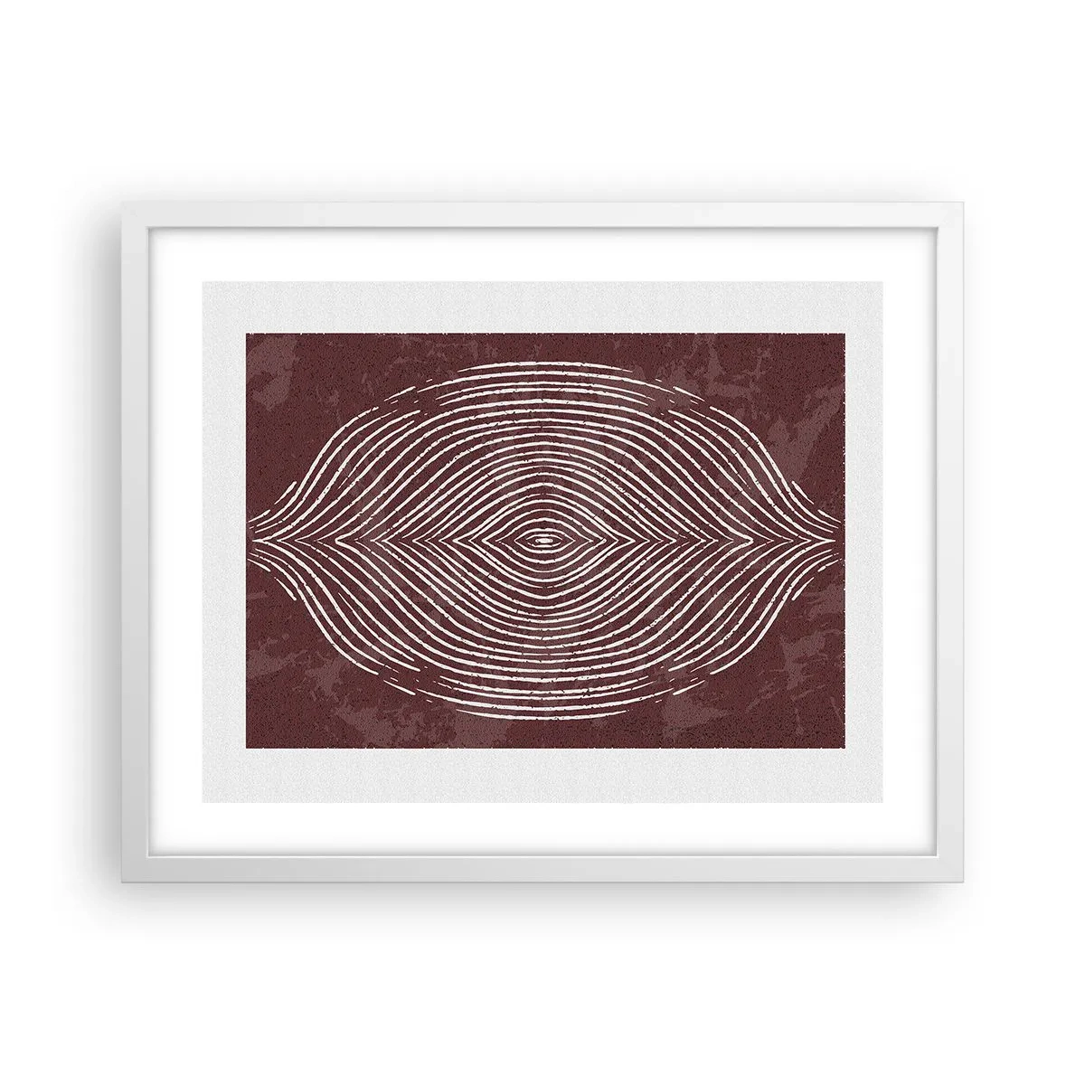 Plakat i hvid ramme - Rummet taler - 50x40 cm