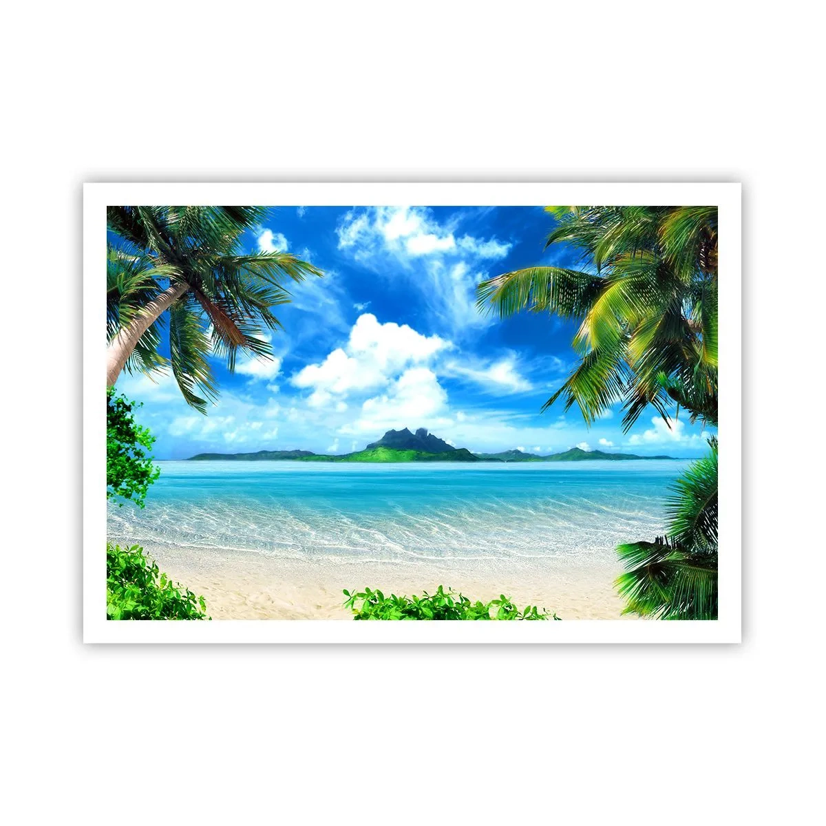 Plakat - Azur i troperne - 100x70 cm