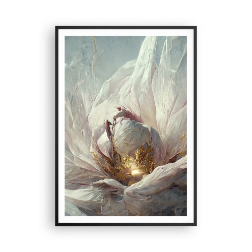 Plakat i sort ramme - Blomstrer en gang om hundrede år - 70x100 cm
