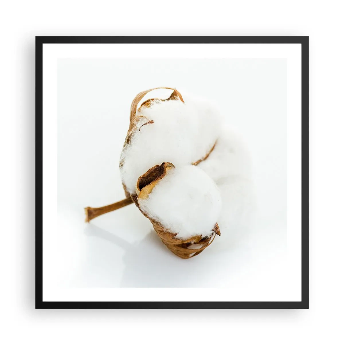 Plakat i sort ramme - Blød af natur - 60x60 cm