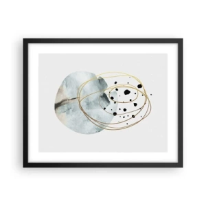 Plakat i sort ramme - I rummets favntag - 50x40 cm