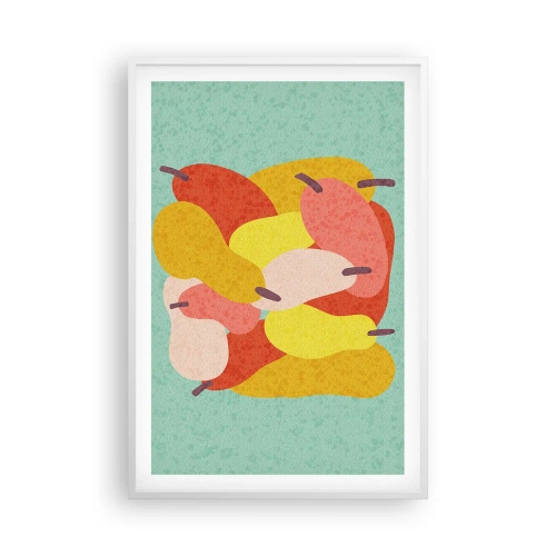 Plakat i hvid ramme - Smag på sommersolen - 61x91 cm