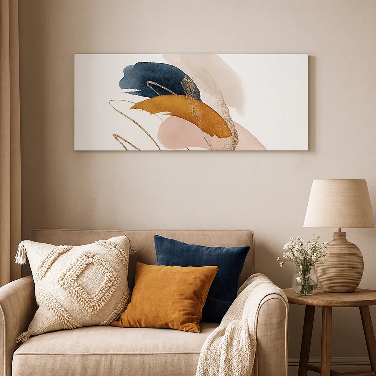 Lærredstryk - Billede på lærred - Bevinget sammensætning - 30x30 cm