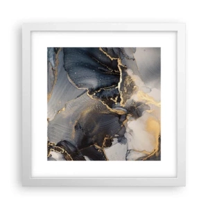 Plakat i hvid ramme - Livet af sten - 30x30 cm