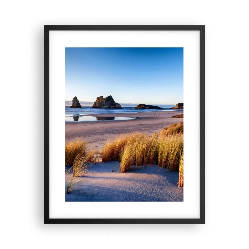 Plakat i sort ramme - For dem, der søger ro - 40x50 cm