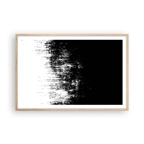 Plakat i ramme af lyst egetræ - Og vinderen er... - 91x61 cm