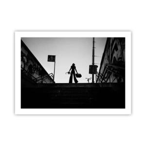 Plakat - Vandring i byen - 70x50 cm