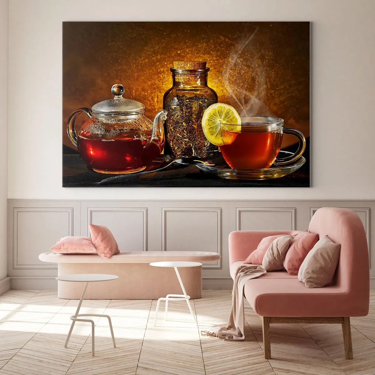 Billede på glas - I stil med de hollandske mestre - 100x70 cm