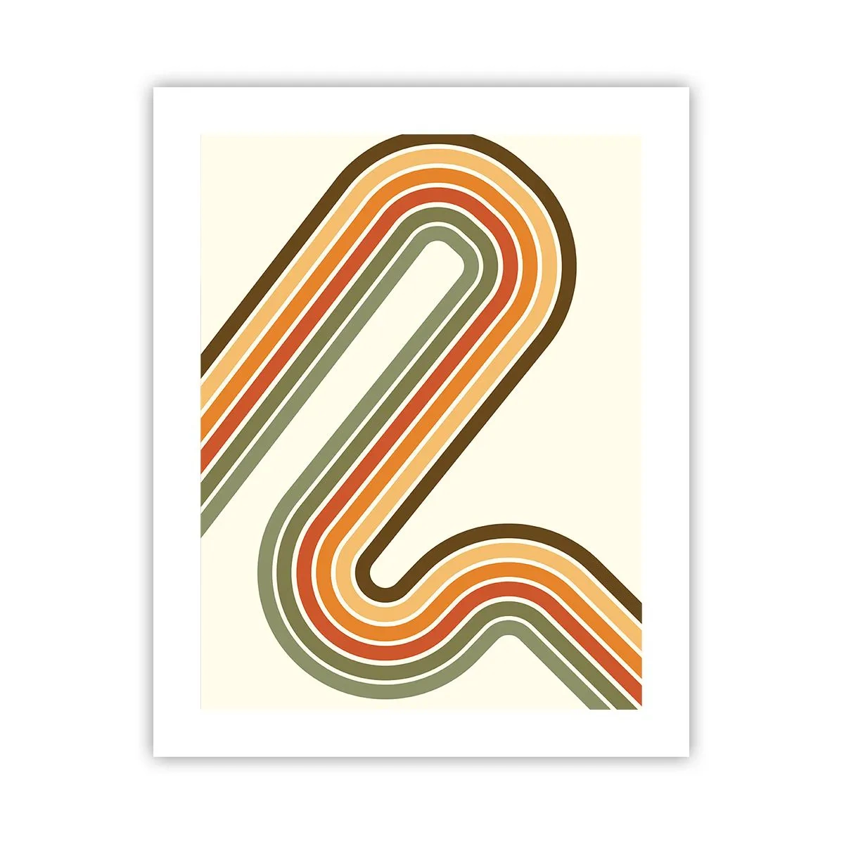 Plakat - Zigzag til destinationen - 40x50 cm