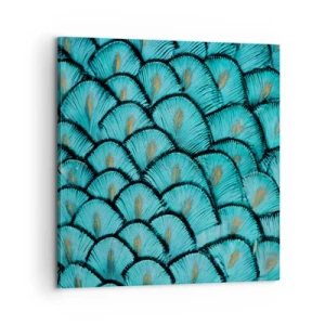 Lærredstryk - Billede på lærred - Den store fjer-galla - 60x60 cm