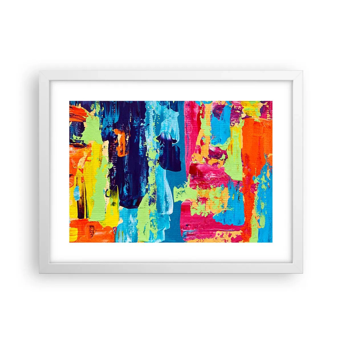 Plakat i hvid ramme - Livet er smukt! - 40x30 cm