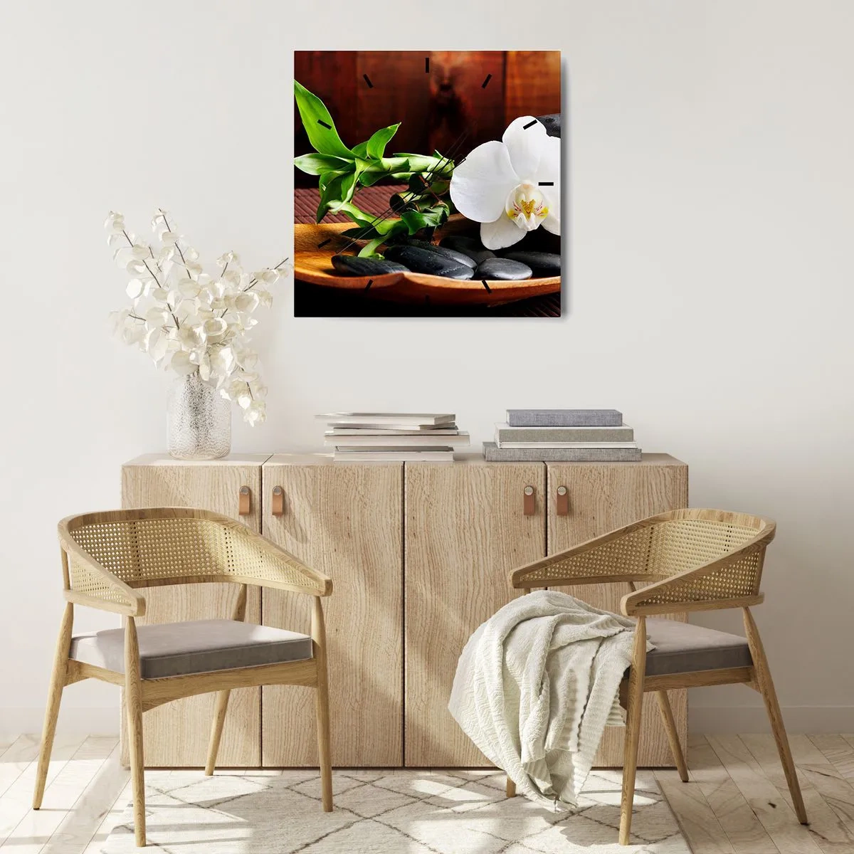 Vægur, Uret - Overgiv dig til naturens berøring - 30x30 cm