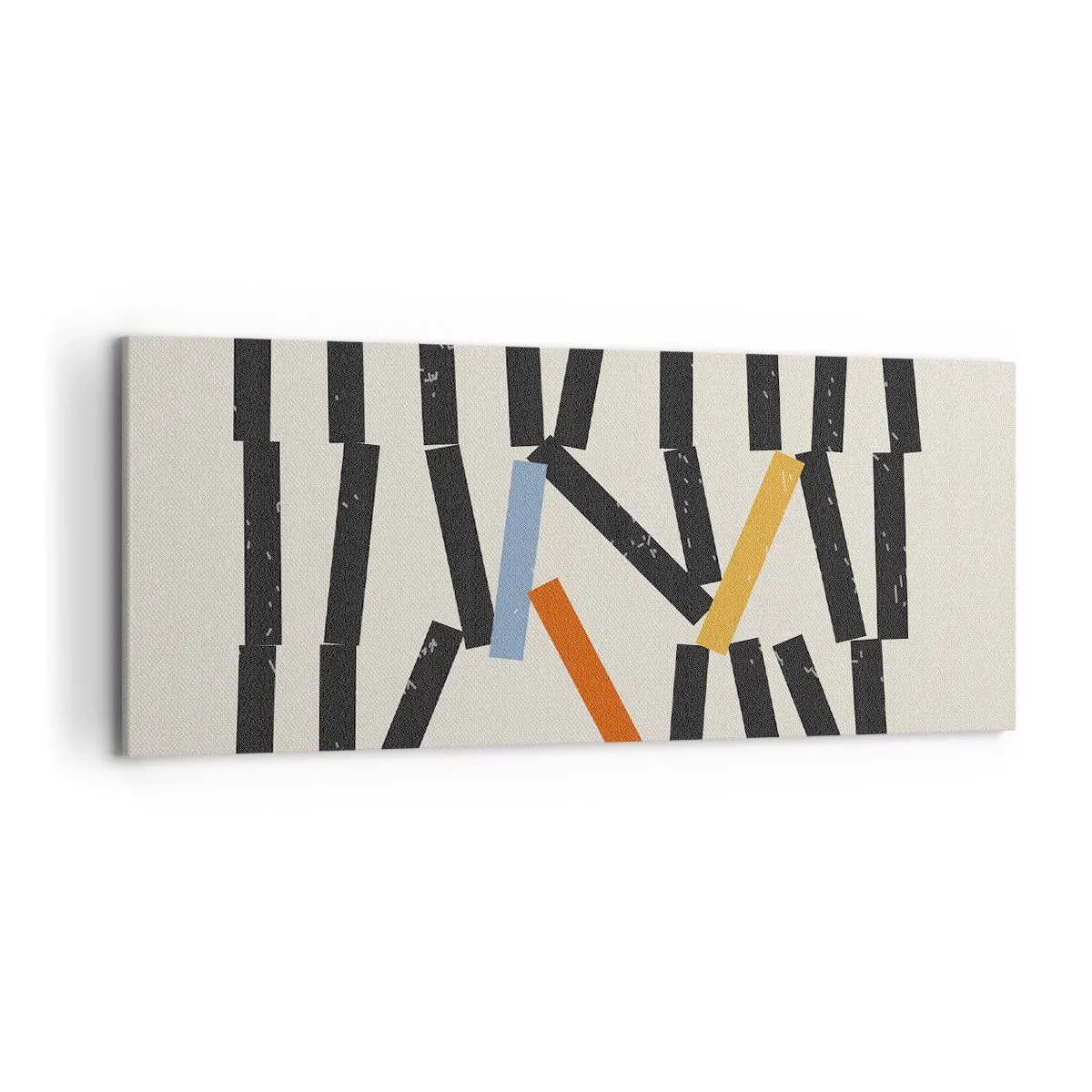 Lærredstryk - Billede på lærred - Dominoer - komposition - 120x50 cm