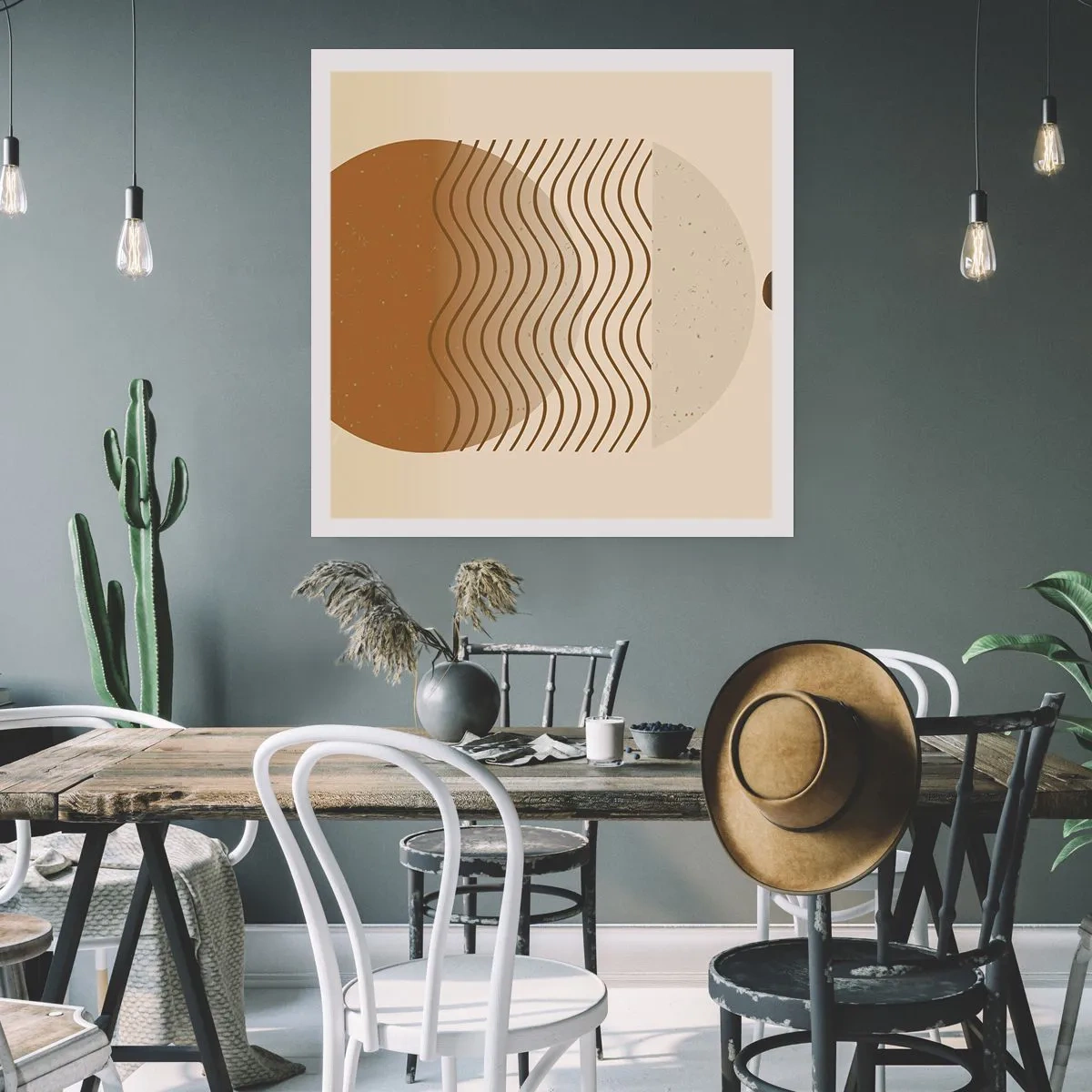 Plakat - Om geometriske figurers oprindelse - 40x40 cm