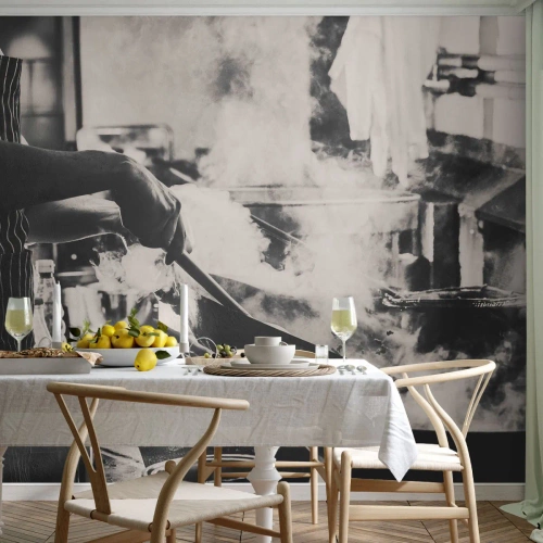 Fototapet Premium Canvas - Smagernes alkymi - Køkken, Gastronomi, Restaurant - 450x315 cm