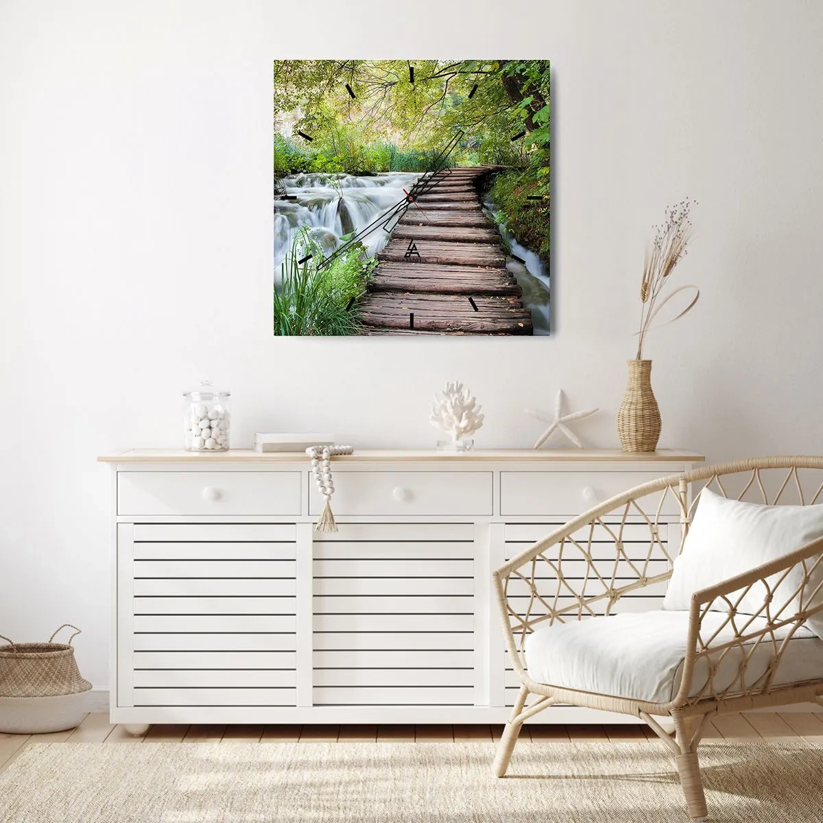 Vægur, Uret - Overhovedet ikke stille vand - 40x40 cm