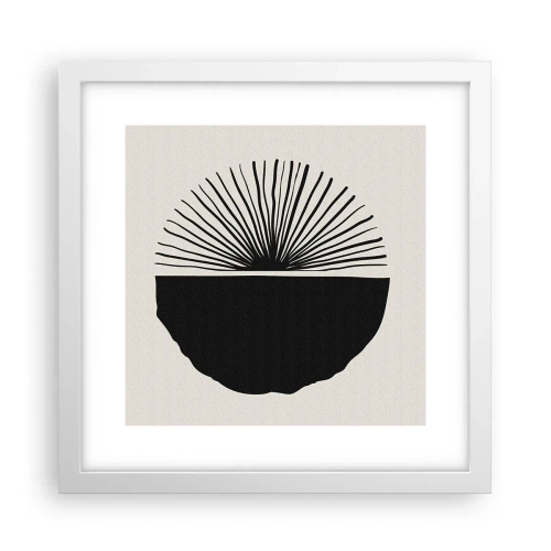 Plakat i hvid ramme - En vifte af muligheder - 30x30 cm