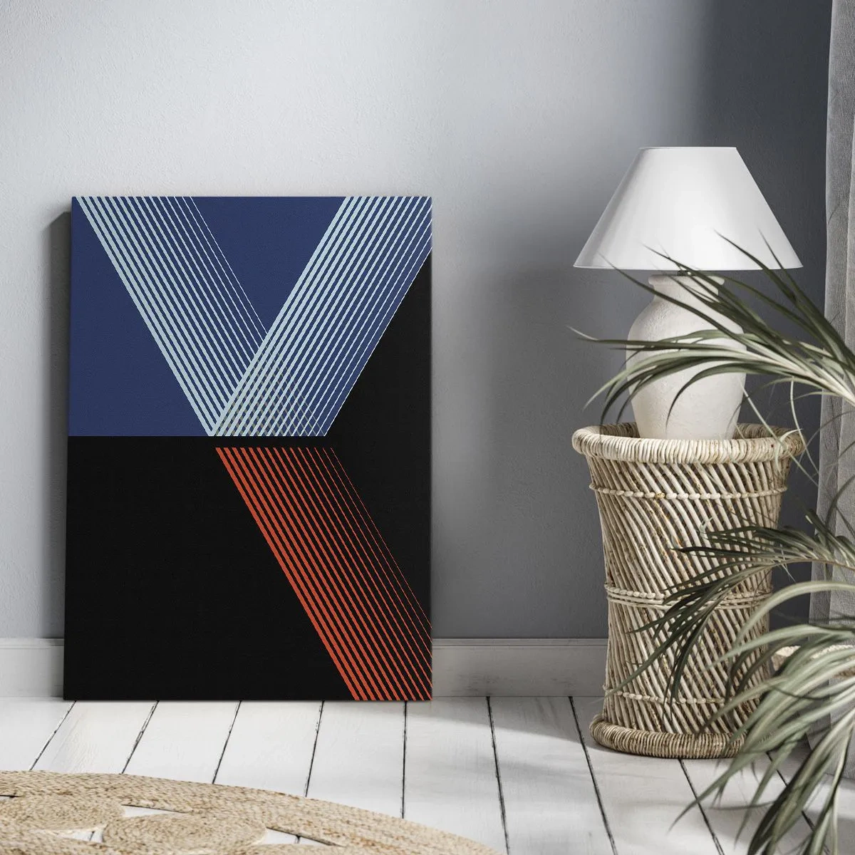 Lærredstryk - Billede på lærred - En simpel historie - 70x100 cm