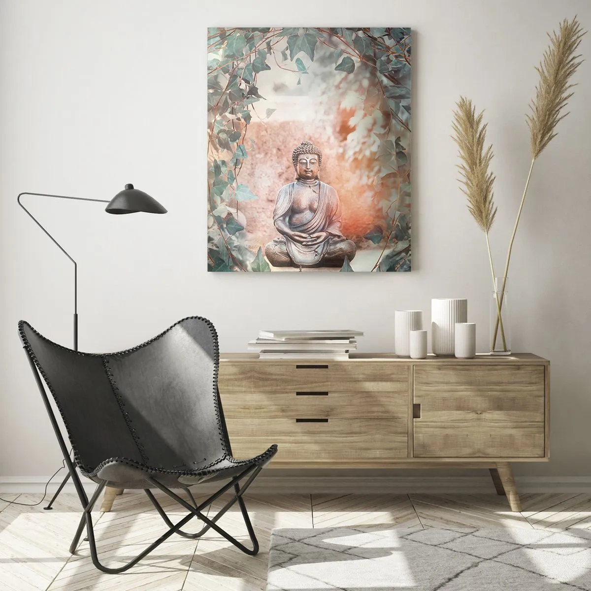 Billede på glas - Glædelig harmoni - 80x120 cm